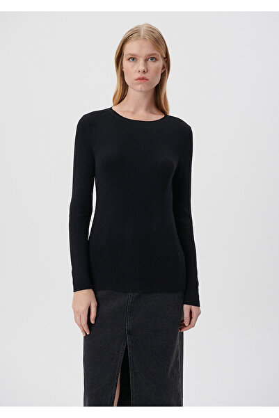 Mavi Siyah Kazak Fitted / Vücuda Oturan Kesim 171367-900