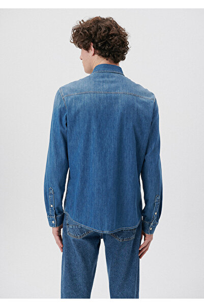 Mavi Neformální džínová košile Rio Indigo Vintage - Vypasovaný střih0295730932