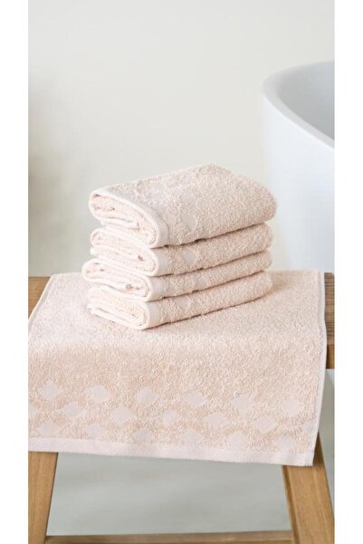 Bluenity 4'lü Harem %100 Doğal Pamuklu Misafir Banyo / Mutfak Havlu Seti - 30...