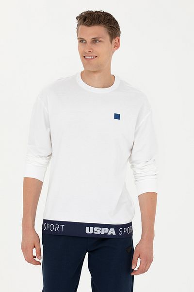 U.S. Polo Assn. Ανδρικό λευκό φούτερ 50263251 -VR013