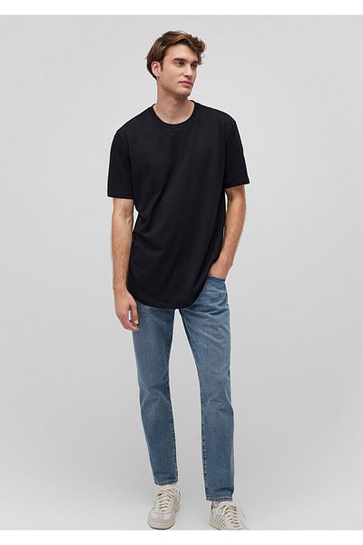 Mavi Schwarzes LongBasicT-Shirt -RegularFit 067082 -900