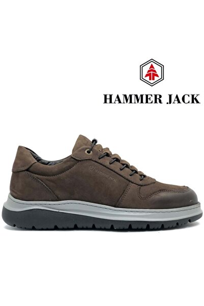 Hammer Jack 102-24787-M حذاء رجالي كاجوال من الجلد باللون البني