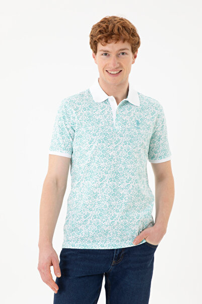 U.S. Polo Assn. Ανδρικό μπλουζάκι με λαιμόκοψη πόλο 50263268-VR090