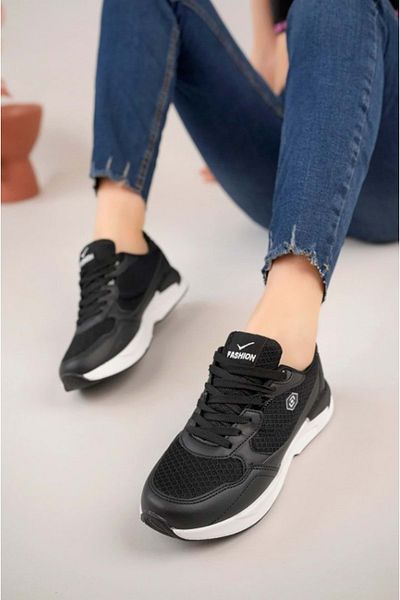 Kocamanlar Ayakkabı Lambırlent 9937 Sneaker Unisex Sports Shoes BLACK-WHITE