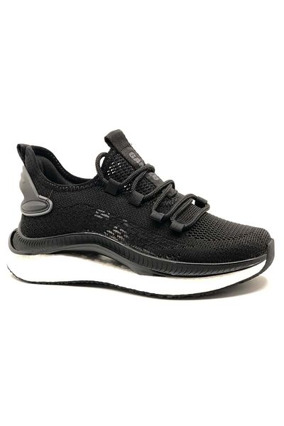 Kocamanlar Ayakkabı Gamelu Simba Air Foam Orthopedic Men's Sports Shoes Black-white
