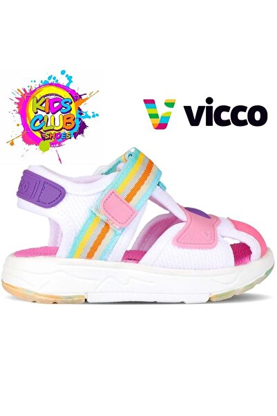 Kids Club Shoes Vicco Flow II Orthopedic Παιδικά Σανδάλια ΛΕΥΚΟ