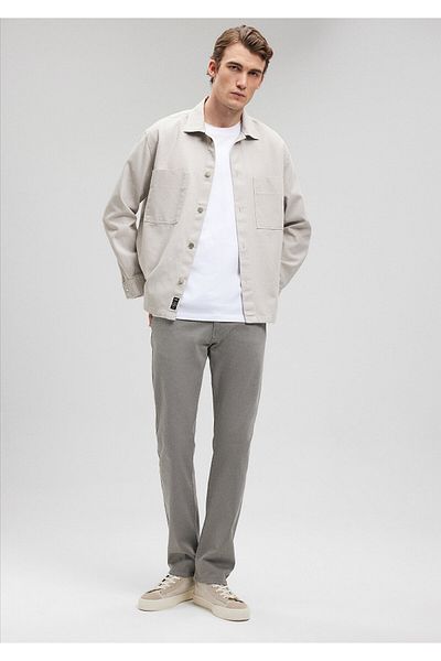 Mavi Martin Shadow Graue Komfort-Gabardine-Hose 0037880922