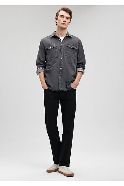 Mavi 177 Schwarze Komfort-Jeanshose 0017783046