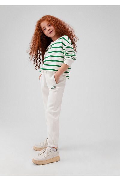 Mavi Logo Printed White Sweatpants 7010000-70057