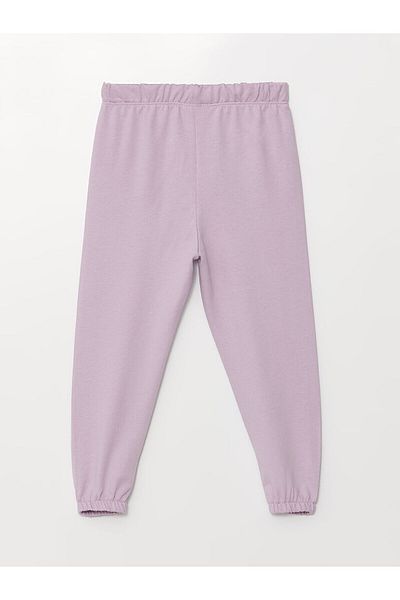 LC Waikiki Lw - Hrubý základný spodný diel teplákovej súpravy Baby Girl Jogger s elastickým pásom