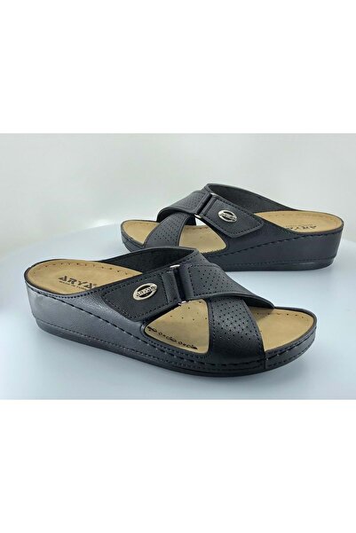 Kids Club Shoes Aryan 09-376 Жіночі ортопедичні капці ЧОРНІ