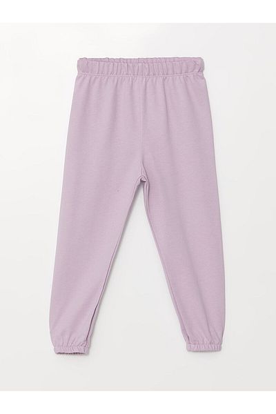 LC Waikiki Lw - Hrubý základný spodný diel teplákovej súpravy Baby Girl Jogger s elastickým pásom