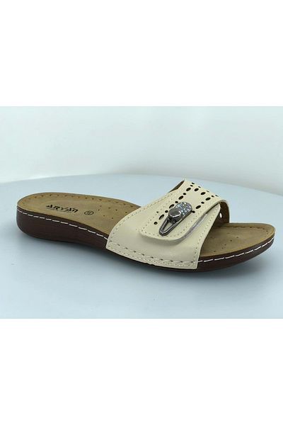 Kids Club Shoes Aryan 11-056 Γυναικείες ορθοπεδικές παντόφλες ΜΠΕΖ