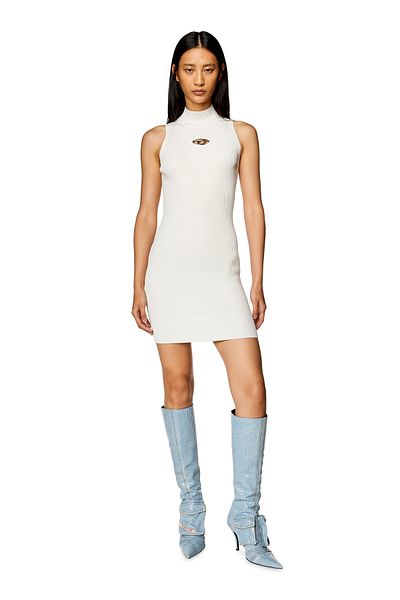 Diesel Rochie de damă albă Oval-d
