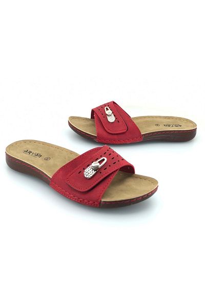 Kids Club Shoes Papuci ortopedici roșii pentru femei Aryan 11-056