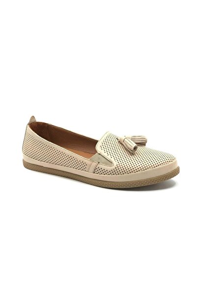 Kids Club Shoes Geppetto 100% Prava koža Sa resama Ženske cipele Baletanke BEŽ