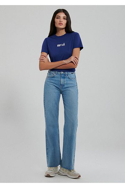 Mavi Bedrucktes marineblaues T-Shirt Regular Fit / Regular Fit1612241-70722