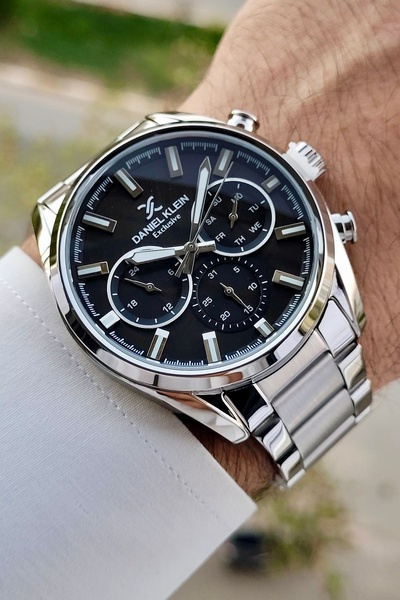 Daniel Klein Kadranı Siyah Kordonu Silver Renk 24 Ay Garantili Fonksiyonları ...