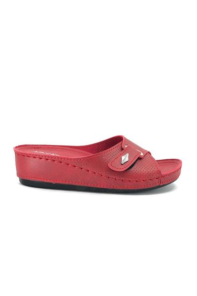 Kids Club Shoes Aryan 09-701 Ορθοπεδικές Γυναικείες Παντόφλες ΚΟΚΚΙΝΟ