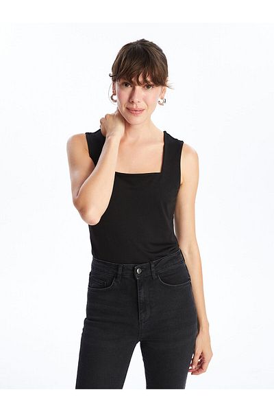 LC Waikiki Tricou de damă cu guler pătrat Lcw