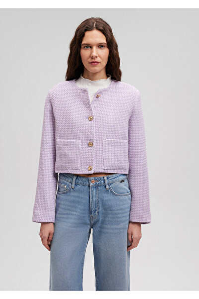 Mavi Lilac Tweed Jacket -1110387-86703 Model