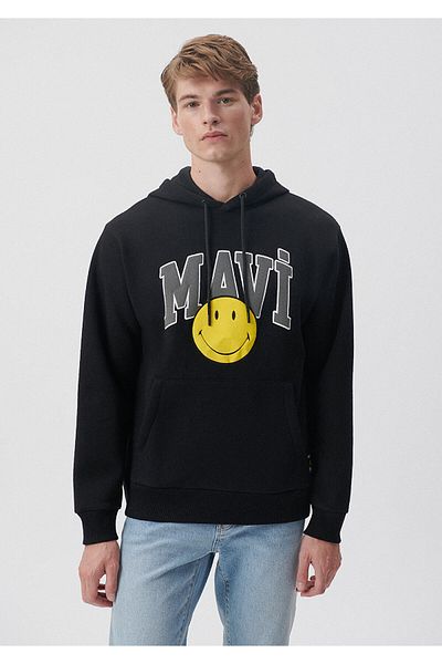 Mavi Smiley Originals Μαύρο φούτερ - 0s10060-70087