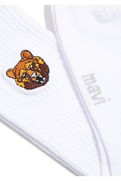Mavi Weiße bedruckte Socken -0911349-620