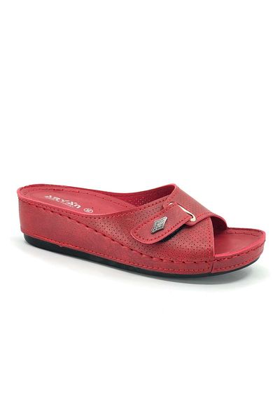 Kids Club Shoes Aryan 09-701 Ορθοπεδικές Γυναικείες Παντόφλες ΚΟΚΚΙΝΟ
