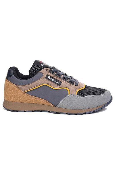 Kocamanlar Ayakkabı Reback 1081 Men's Sports Shoes Black-grey