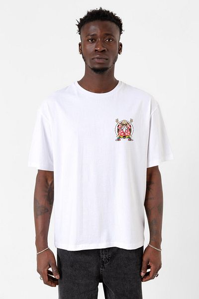 Tshirthane Dragon Ball Z Anime Roshi Kame Λευκό ανδρικό μπλουζάκι μεγάλου μεγέθους