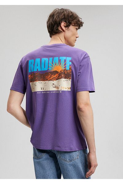 Mavi Purple Printed T-Shirt - Loose Fit0612100-70603