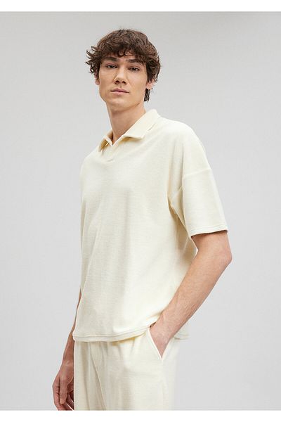 Mavi Λευκό μπλουζάκι Polo Loose Cut -0612047-80194
