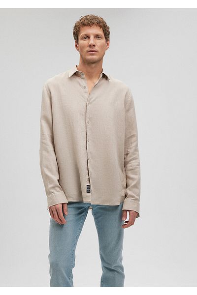 Mavi Beige Linen Shirt Regular Fit / Regular Cut0210492-82393