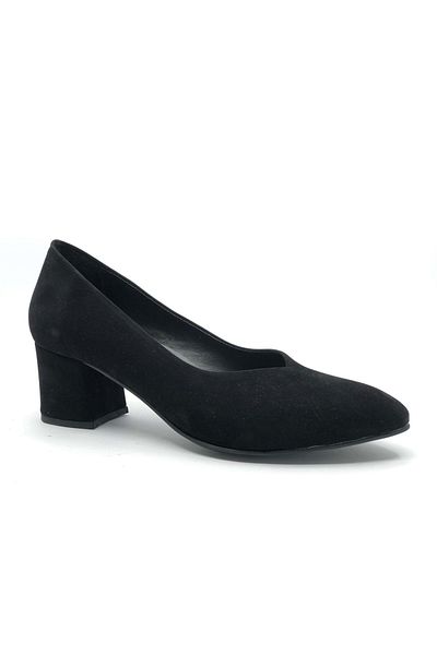 Kids Club Shoes Ventes564707 - Size 41-42 Black-Suede Women's Heeled Shoes