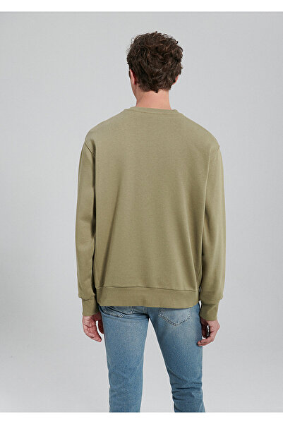 Mavi Bisiklet Yaka Cepli Haki Sweatshirt 0s10092-71819
