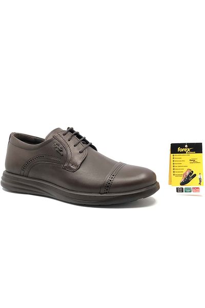 Kids Club Shoes Forex 2918 Dr.Tavsiyeli Γνήσιο Δερμάτινο Ανδρικά Παπούτσια Classic ΚΑΦΕ