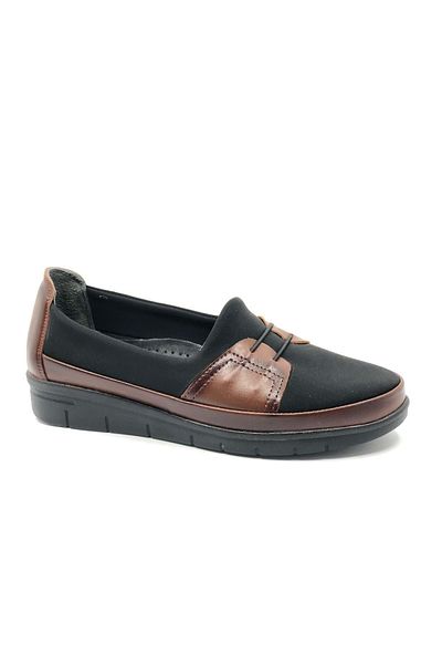 Kids Club Shoes Berfilla Dr.Tavsiyeli 100% Leather Mother's Women's Ballerina Shoes TABA