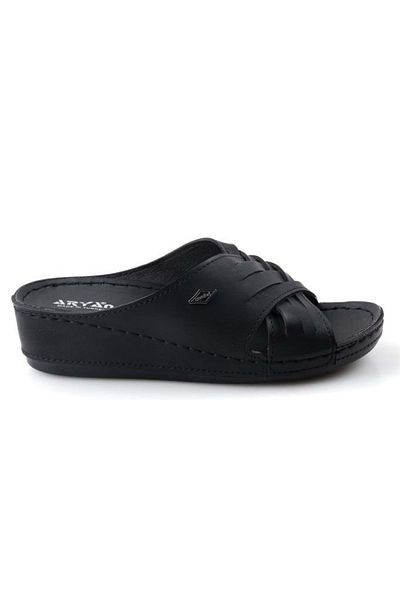 Kids Club Shoes Aryan D.r Προτεινόμενες Ορθοπεδικές 09-889 Γυναικείες Παντόφλες ΜΑΥΡΕΣ