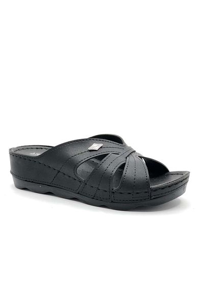 Kids Club Shoes Aryan 37-953 Препоръчани ортопедични дамски чехли ЧЕРНИ