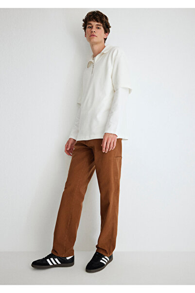 Mavi Pantaloni jeans din pânză maro Oxford MV91 Street0010069-87182