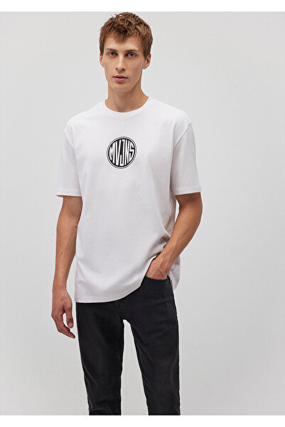 Mavi MVJNS εμπριμέ λευκό T-shirt Loose Fit 0612155-620
