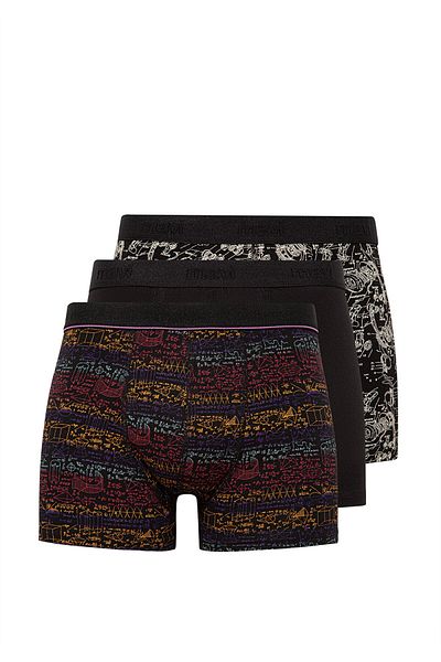 Mavi 3-teilige bedruckte schwarze Boxershorts 0911420 -900