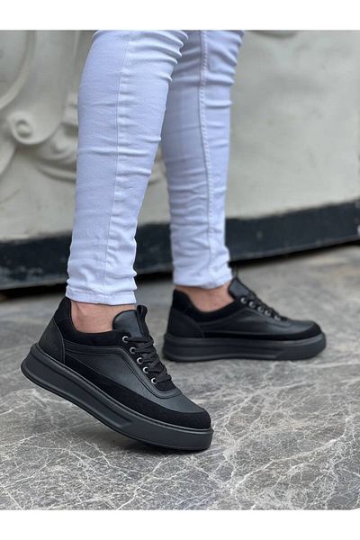 BOA KB-006 High-Sole Black Men's Casual Shoes