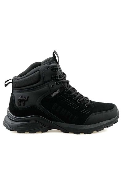 Kids Club Shoes Ανδρικές μπότες εξωτερικού χώρου Gamelu Gass Αδιάβροχες Αδιάβροχες Λαστιχένιες Σόλα ΜΑΥΡΟ