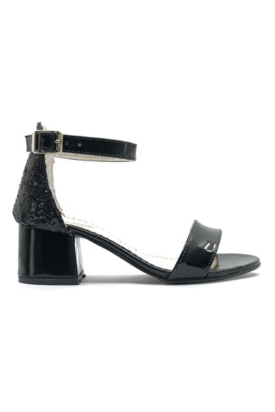 KOCAMANLAR Детски обувки с единична лента и бляскав ток IREMSU 9989, ЧЕРНИ