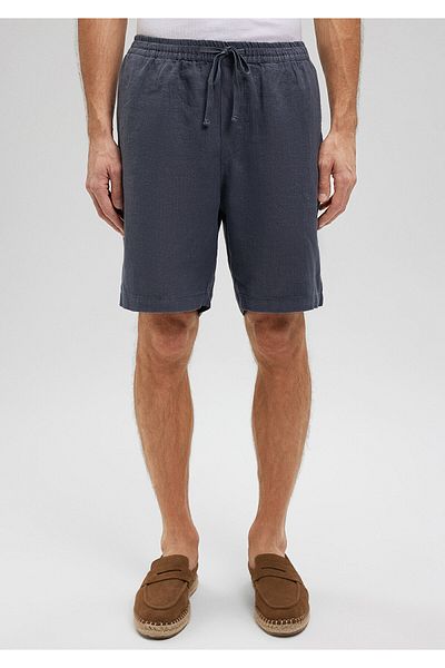 Mavi Anthracite Linen Shorts -0410103-80932 Model