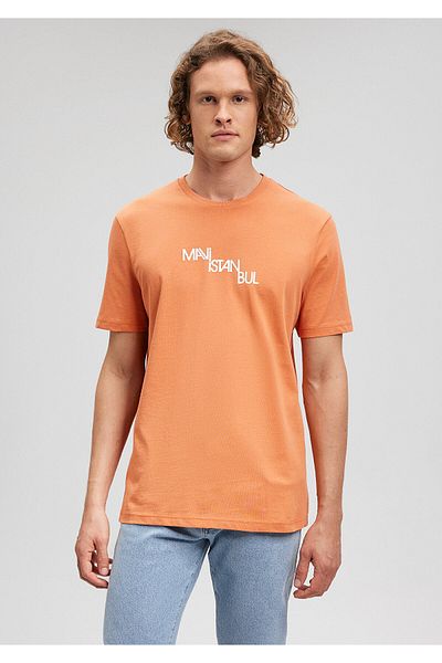 Mavi Istanbul Printed Orange T-Shirt Regular Fit / Regular Fit 0612274 -70439
