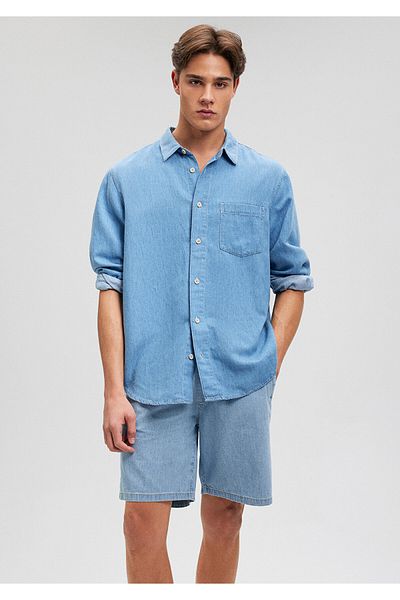 Mavi Cămașă Dillon Mediterranean Indigo Blue Jean - Cultură obișnuită0210910-88002