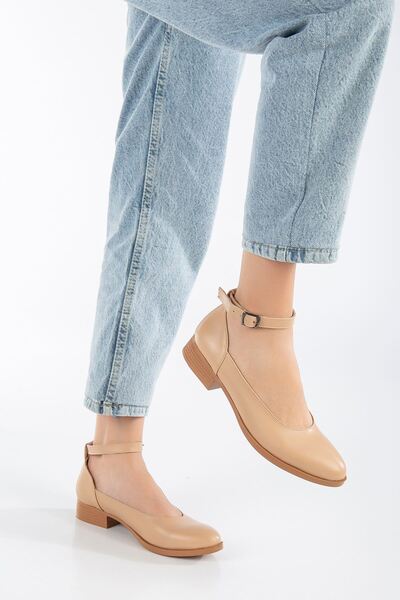 MaskButik Nude Color Beta Low Heel Shoes