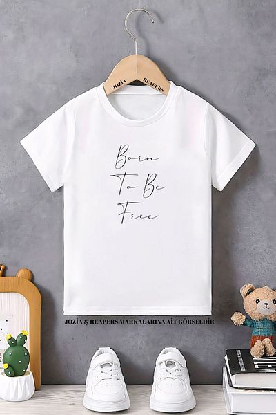 Pink Sky Tricou cu imprimeu pentru copii Born To Be Free